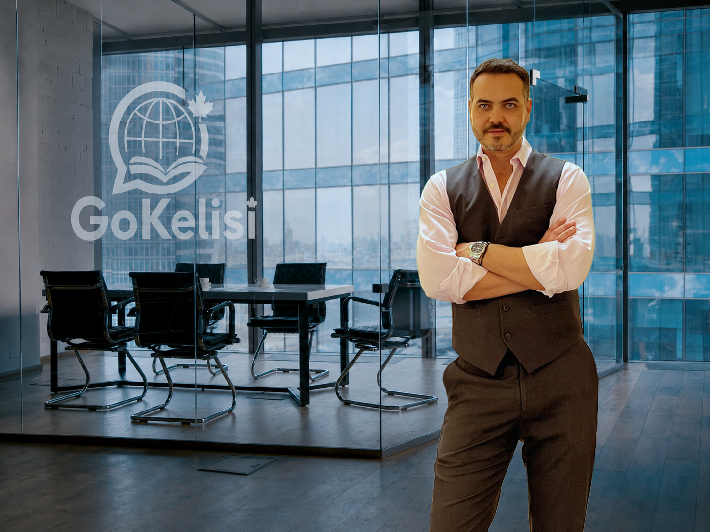 Chris Rowland, founder and Canadian English instructor at GoKelisi